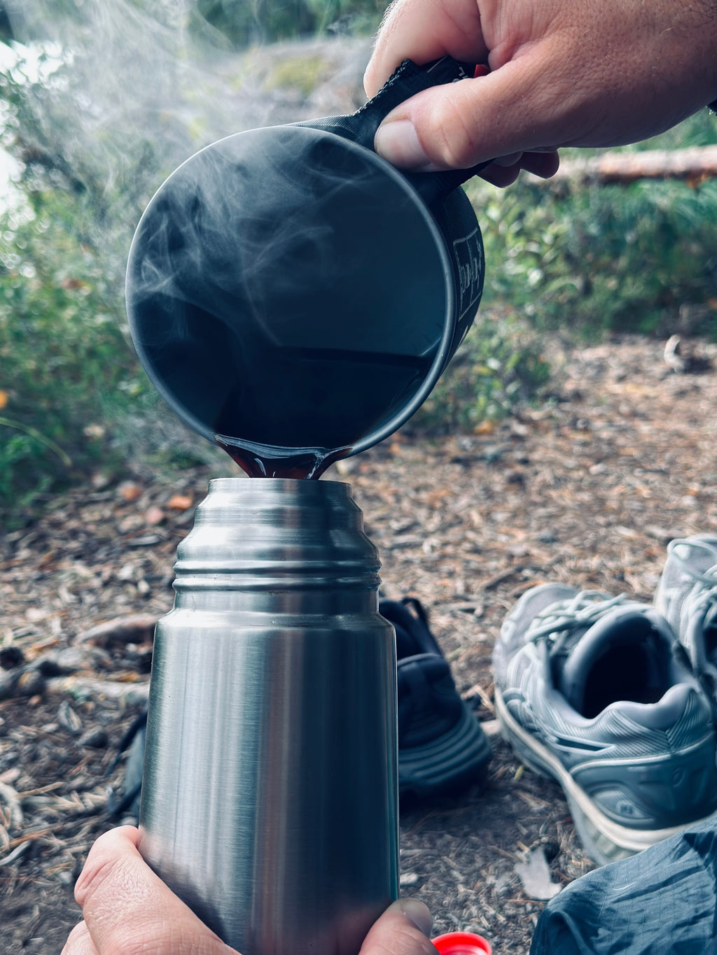 Morning Coffee in the Woods